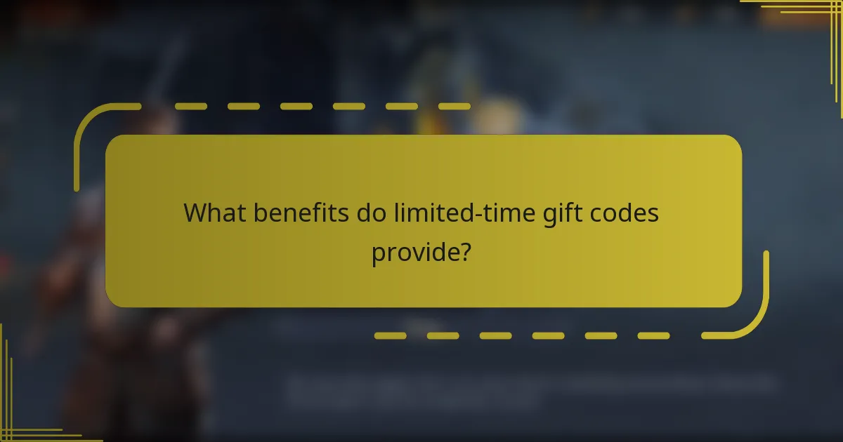 What benefits do limited-time gift codes provide?
