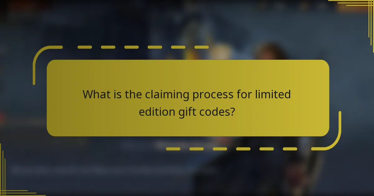 What is the claiming process for limited edition gift codes?